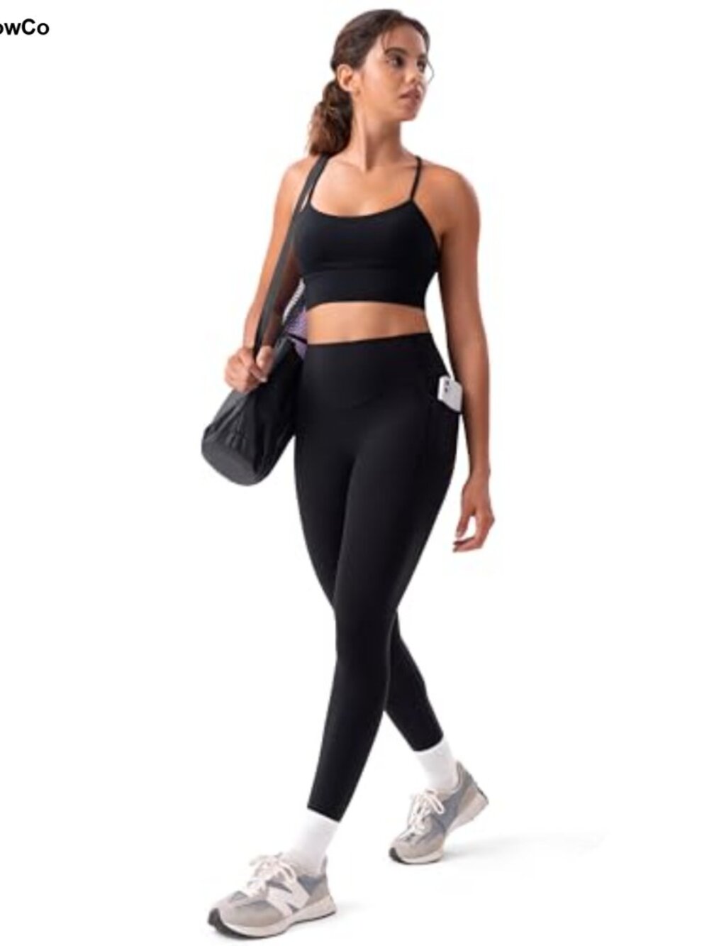 No Front Seam High Waisted Leggings with Pockets 25" Buttery Soft Yoga Pants - Picture 6 of 6